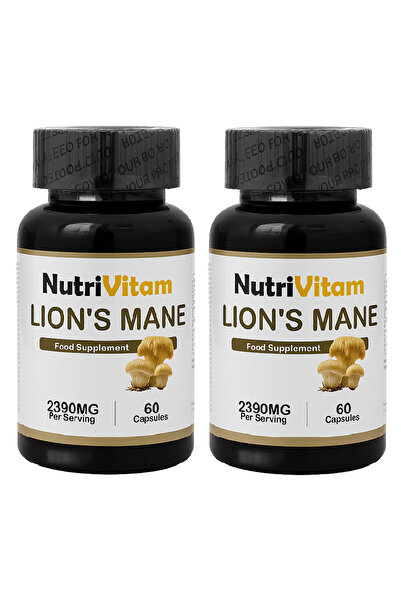 NutriVitam Lion's Mane - Organic Mushroom - Best strength for Brain Health Su...