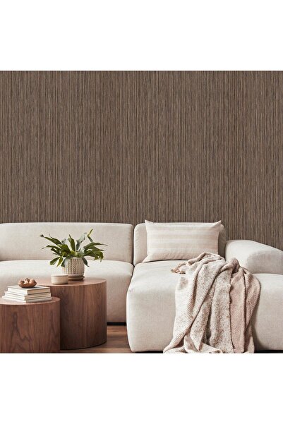 Adawall Super Washable Vinyl Wallpaper, Textured Pattern, Brown, roll - 1.06m...