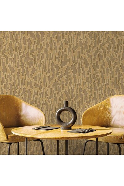 Adawall Super Washable Vinyl Wallpaper, Textured Pattern, Brown, UV, , Fire R...