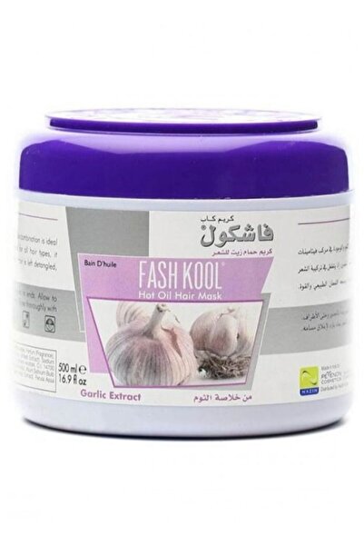 Fash Kool زيت وسيروم الشعر بخلاصة الثوم من فاش كول، 500 مل