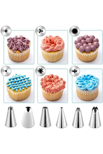 shopwave أكياس كريمة الكيك 6 قطع (0177)