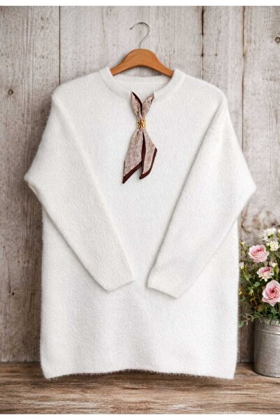 MODA VEDAT Women's Bearded Soft Tie Tunic -0330