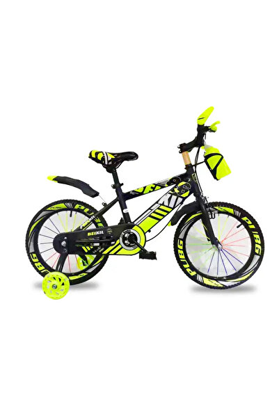 OEM Bicicleta Sport Pentru Copii cu Roti Ajutatoare si Accesorii - galben