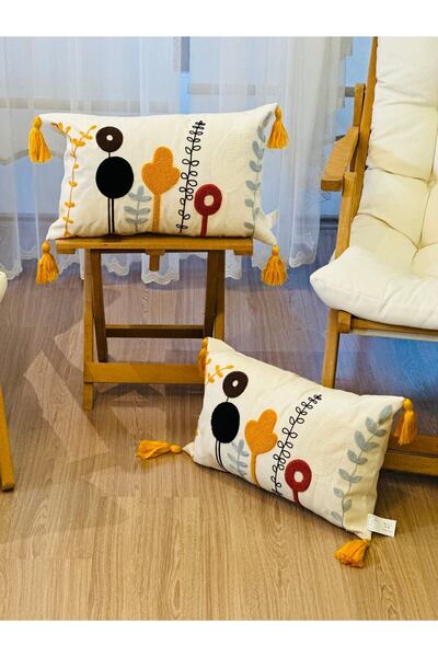 Nari Collections 2-Piece Rectangular Punch Embroidered Premium Embroidered Br...