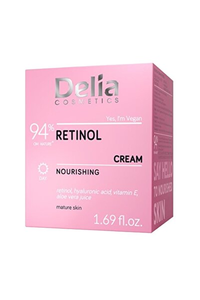 Delia Set of 2 x Delia Nourishing Face Cream, Retinol, 50 ml