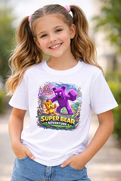 Zeycem Store Super Bear Super Bear Adventure Game Character Pattern Printed K...