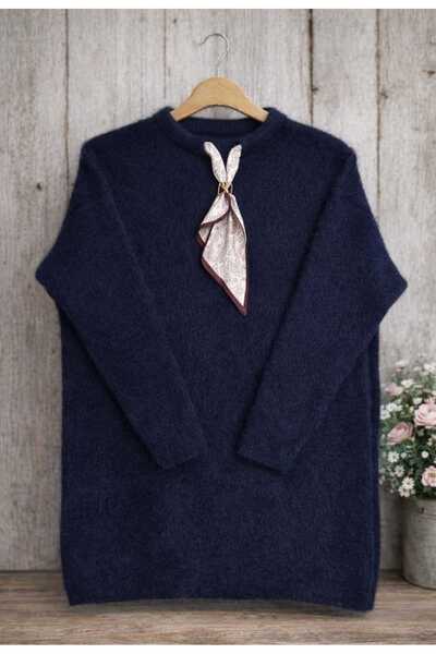 MODA VEDAT Women's Bearded Soft Tie Tunic -0330