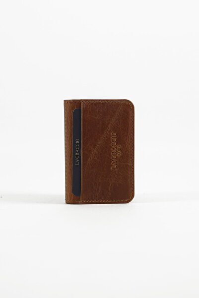 Store محفظة حامل بطاقات من الجلد الطبيعي من ديفن