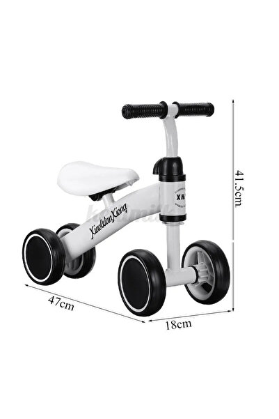 OEM Bicicleta de Echilibru cu 4 Roti pentru Copii - alb