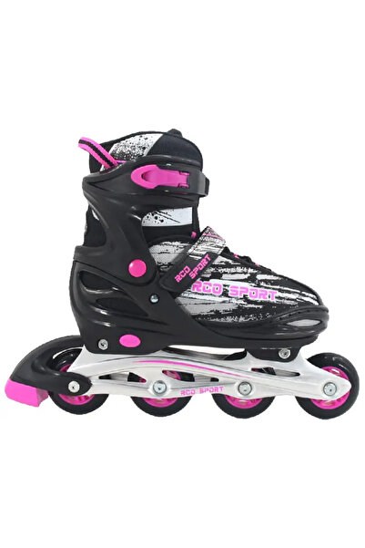 OEM Adjustable Rollers size 34-37 Black with Purple - 34-37