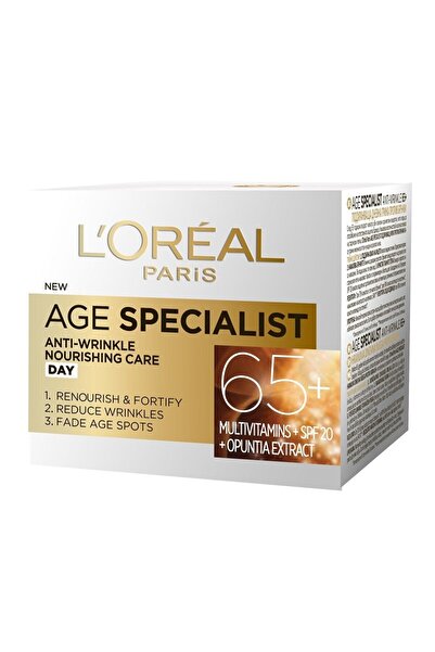 L'Oreal Paris Set of 2 x Age Specialist 65+ Day Anti-Wrinkle Face Cream, 50 ml