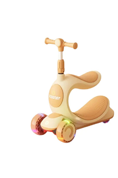 OEM Trotineta cu 3 Roti Reglabila cu Scaunel - galben