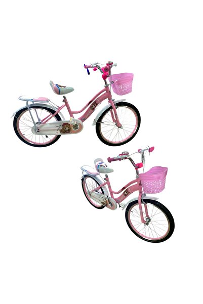 OEM Bicicleta Roz pentru Fetite cu Cosulet si Portbagaj - 14Inch