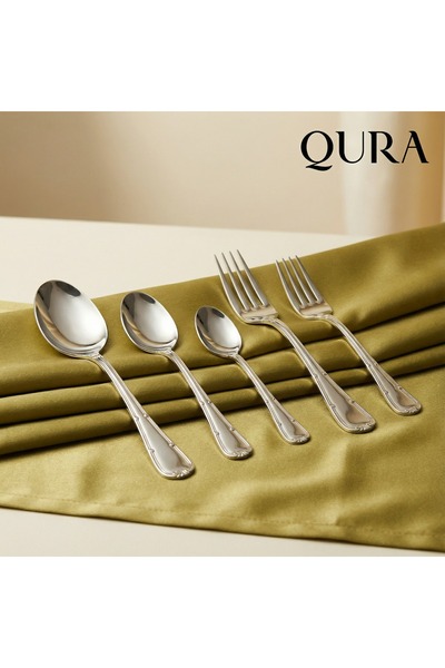 QUR Qura Monaco 60 Piece Cutlery Set for 12 People