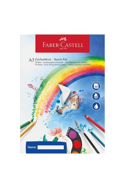 Faber Castell Σημειωματάριο σχεδίασης A3 Faber-Castell, 20 φύλλα, 100 g/m²