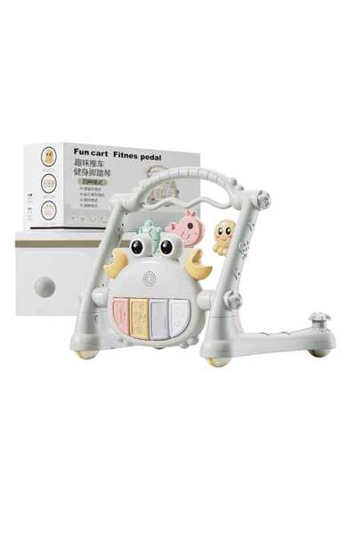 OEM Antepremergator pentru Bebelusi 3 in 1 cu Masuta si Saltea - Gri