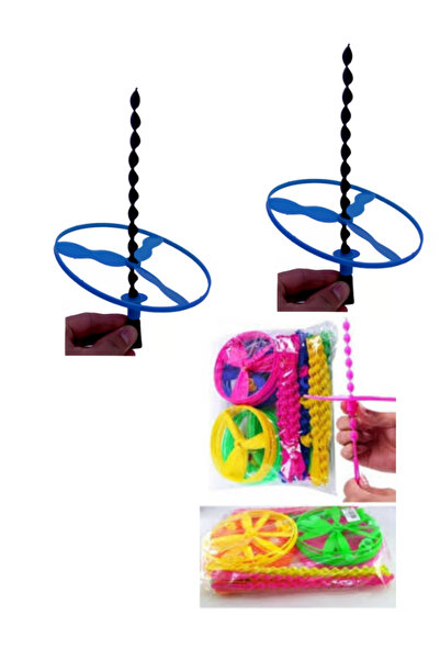 BULDUK 2’li Dev UFO Uçan Daire Oyuncak Seti – Fırlatılan Döner Pervane Fırıld...