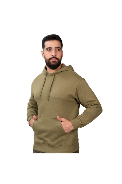Giordano Men's Relaxed Fit French Terry Hoodie Sweatshirt