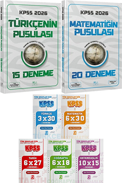 CBA Akademi Türkçenin Pusulası 15 Deneme Matematiğin Pusulası 20 Deneme - 5 D...