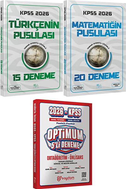 CBA Akademi Türkçenin Pusulası 15 Deneme Matematiğin Pusulası 20 Deneme - Opt...
