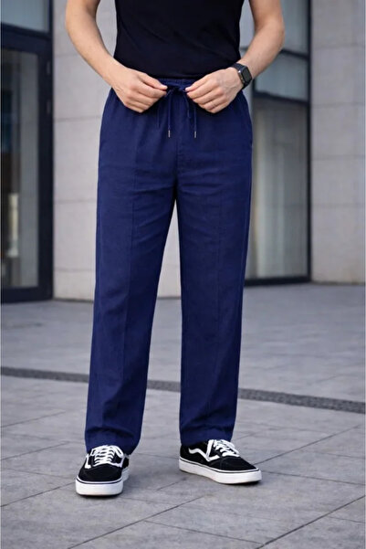 Veraura Lifestyle Men's Linen Pocketed Stitched Jogger Buggy Pants Comfortabl...