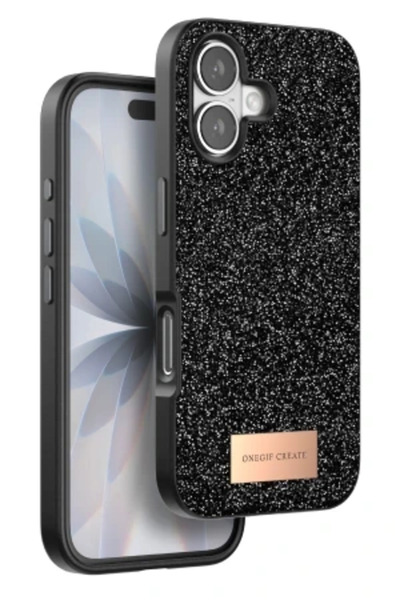 cepmoda iPhone “17” Bright Silvery Luxury Design Elite Cover/Case - Black