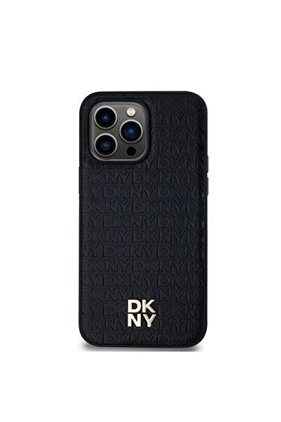 Dkny Husă MagSafe din piele pentru iPhone 14 Pro - Neagră