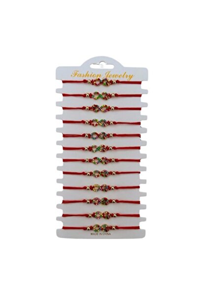 TLBShop Set of 12 Infinite Bracelet Mărțișoare