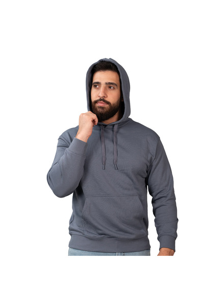 Giordano Men's Relaxed Fit French Terry Hoodie Sweatshirt