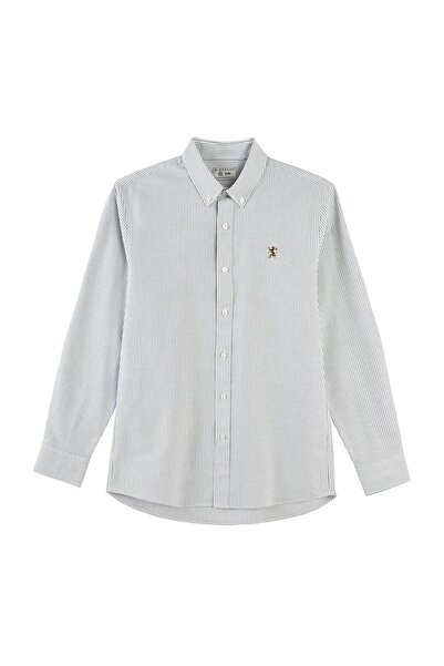 Giordano Men's Oxford Long Sleeve Shirt