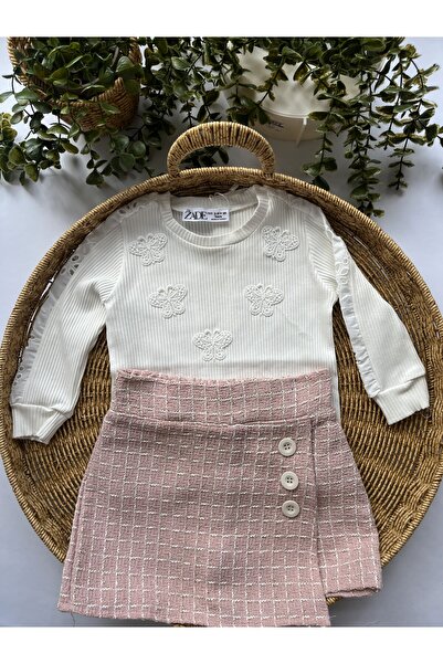 Zade Lovmi Baby ŞANEL ŞORT ETEKLİ, BADYLİ 2 Lİ TAKIM