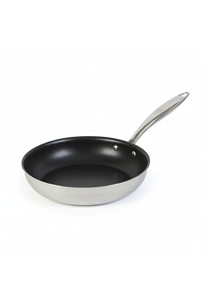Kitchen Non-Stick Stainless Steel Frying Pan, 24 cm