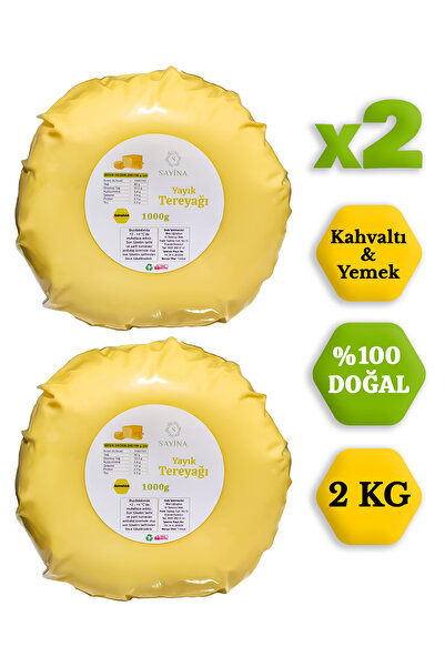 Sayina Natürel Rize Yayık Köy Tereyağı Kahvaltılık Doğal 2 Kg