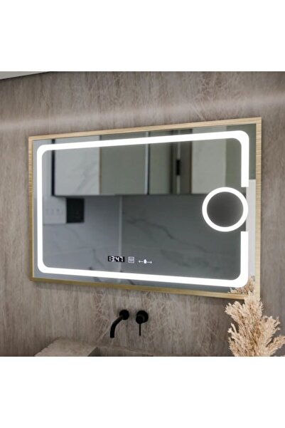 Marcello Funghi Oglindă dreptunghiulară Marcello LED, Eclat MotionGlow, 120x80cm