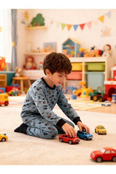 NiCe İç Giyim KARNE HEDİSİ Set de pijamale pentru băieți, cu mâneci lungi, al...