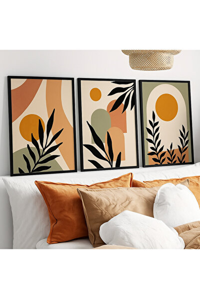 NT Handmade Σετ ζωγραφικής τοίχου από MDF με αφηρημένα σχέδια, εκτύπωση UV, μ...