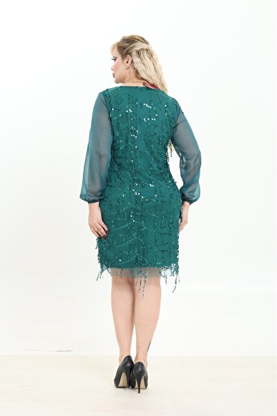 gesmoda Rochie de seară cu paiete M1878, neagră