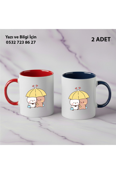 Ceymas Hediyelik 2-Piece Valentine's Day Gift Dudububu Birthday Bubududu Mug ...