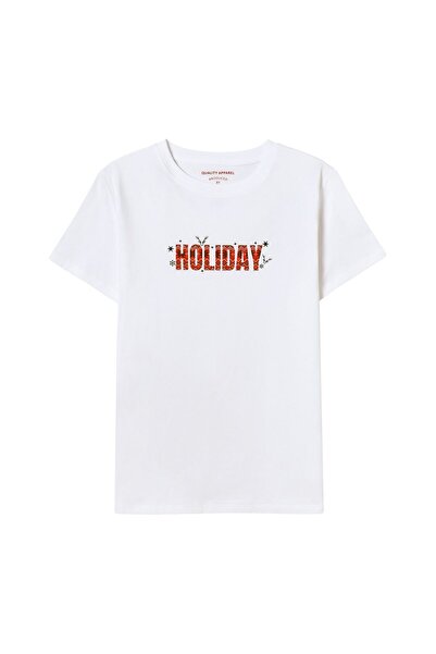 Giordano Women’s Holiday Print Comfort Fit Cotton Tee