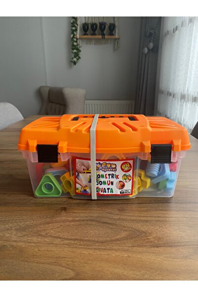 CAN OYUNCAK 64 Pieces Geometric Nut Bolt Educational Toy Set