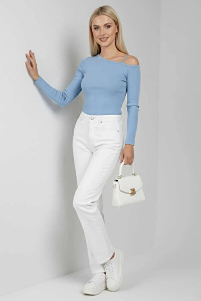 BLACK MODBLACK Ozbay single shoulder strap blue blouse t4328 1152714