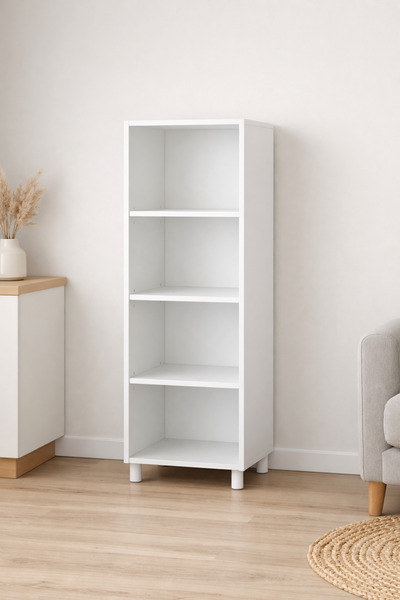 KORVEA 3 Raflı 4 bölmeli Çok Amaçlı Dolap – Mutfak, Banyo, Kiler Raf Ünitesi ...