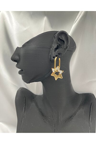 Çelik Yıldız Küpe