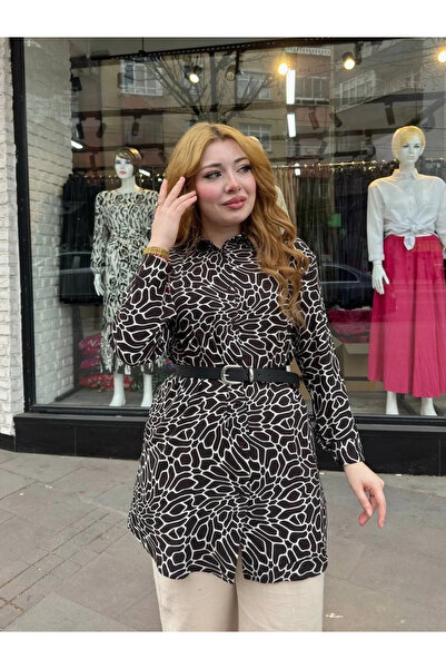 BLACK MODBLACK Ozbay Patterned Tunic Shirt 1152714