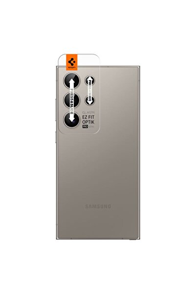 Spigen Protector de sticlă pentru cameră Galaxy S24 Ultra, gri