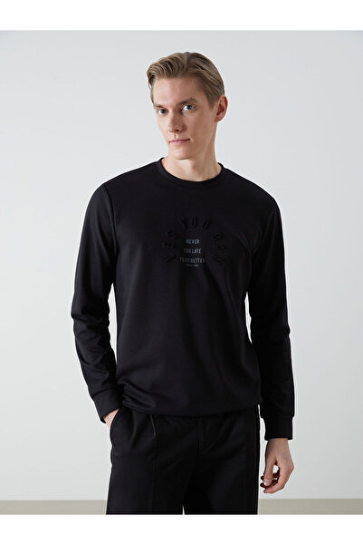 LC Waikiki Nevavm Farklı Renkler Oval Collar Long Sleeve Printed Men's Sweats...