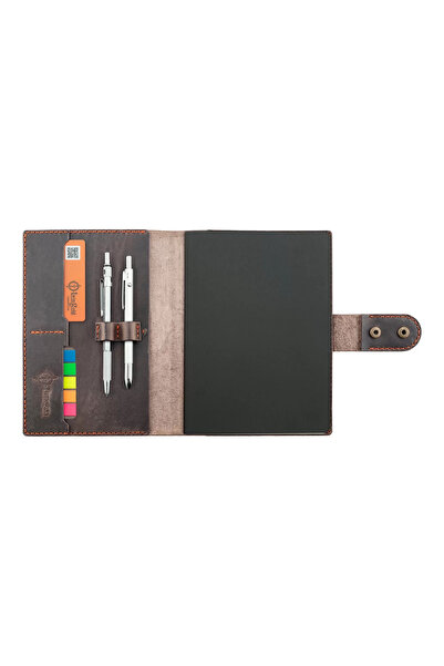 blackpure Vera A5 Notebook and Agenda Cover - 100% Crazy Leather - Ko10003 - ...