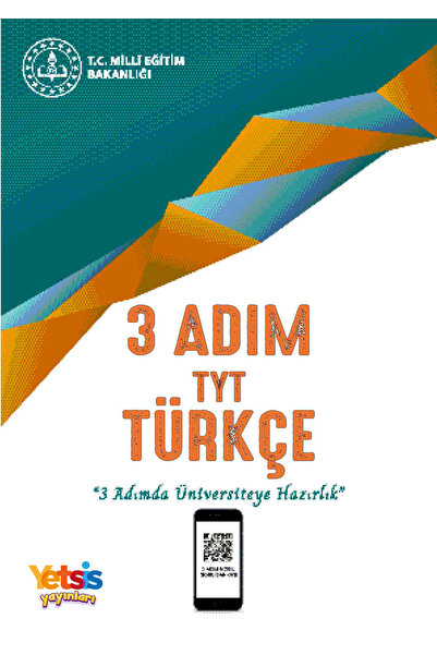 Yetsis Yayınları 2026 TYT Hazırlık Türkçe 3 Adım Soru Bankası – MEB Tarzı Sor...