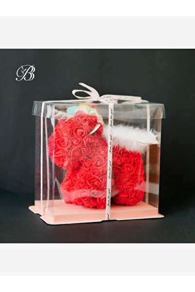 naniland.ro Decorative Unicorn made of Artificial Roses – 35 cm