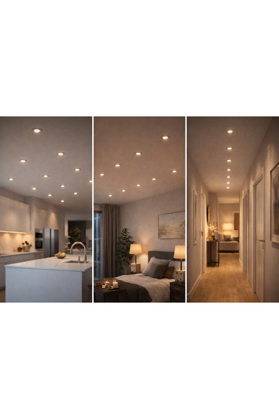 Eglo Set of 10x Recessed Spot 87042 Denis, G4, 10×10W, 12V – Interior Lighting